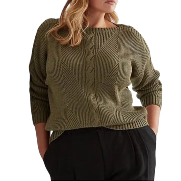 NWT Ralph Lauren Cable-Knit Cotton-Blend Sweater - Picture 7 of 14